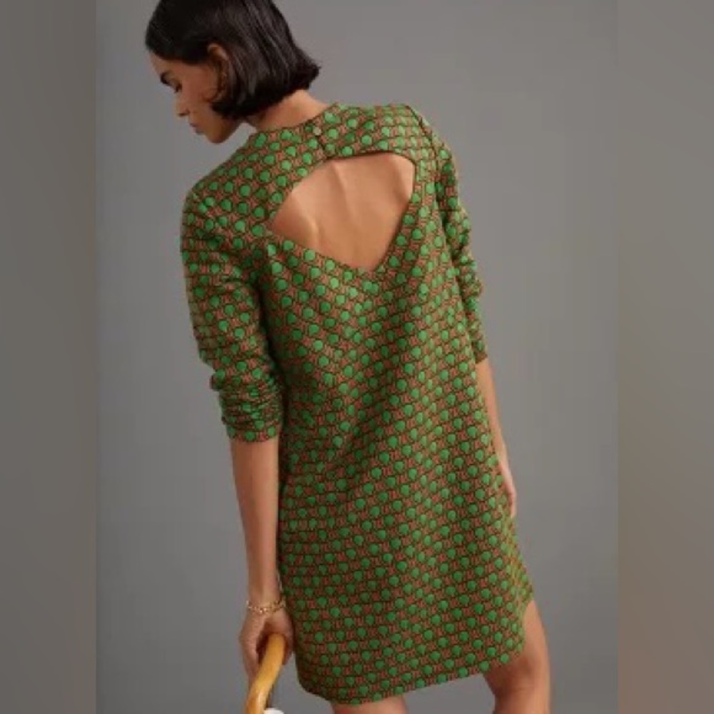 Maeve Jacquard Shift Mini Dress